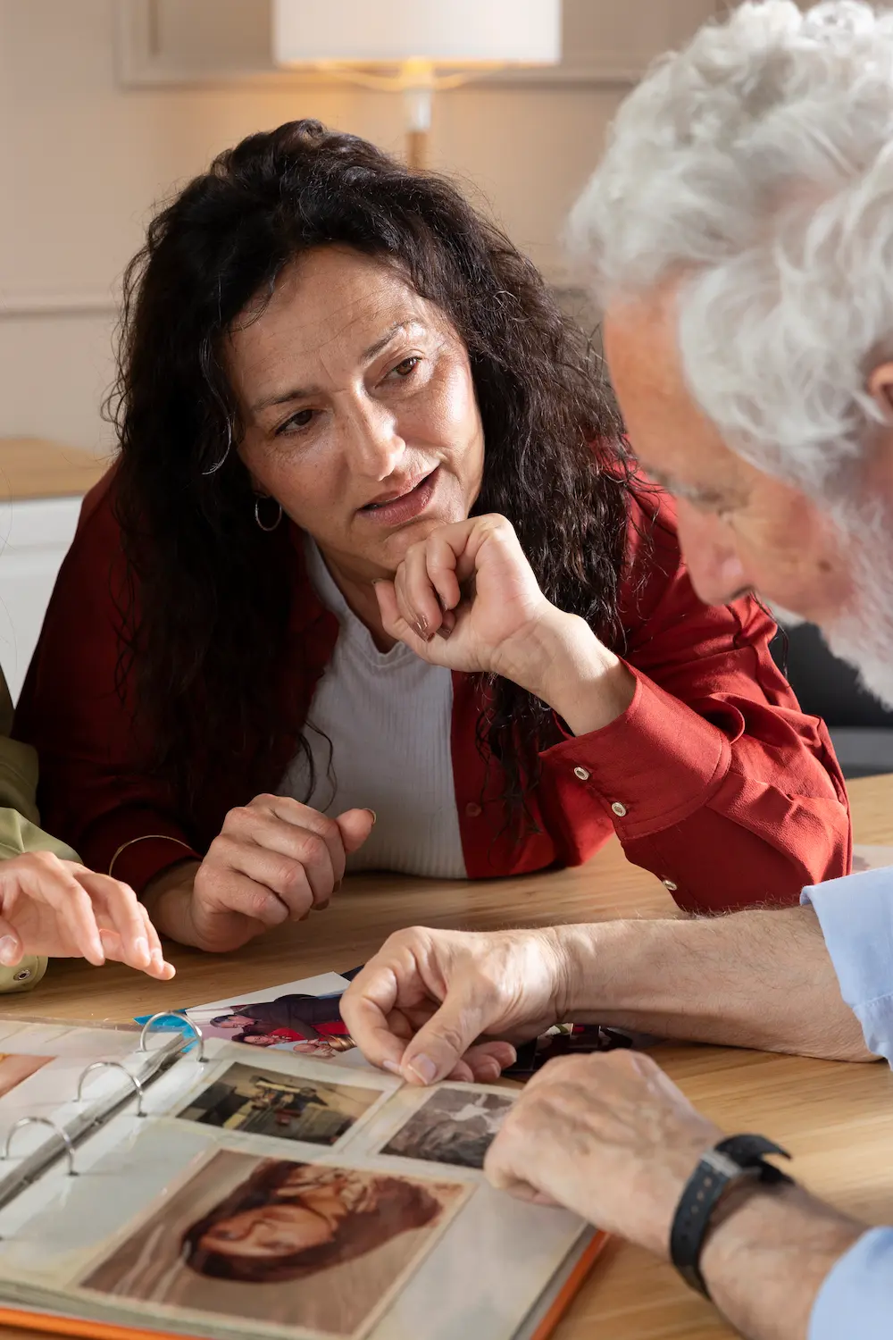 Caregiver caring a person with dementia